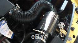 Cold Air Intake Kit Carbon Fiber Air filter High Flow Enhance Horsepower& Torque