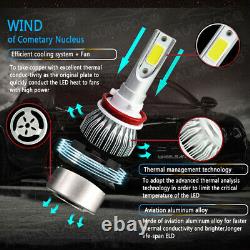 Combo LED Headlight +Fog Light Bulbs Kit For Jeep Grand Cherokee 2017 2018 8000K