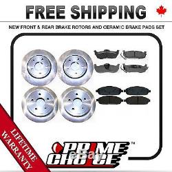 Complete Front & Rear Set of Brake Rotors & Ceramic Pads With Lifetime Warranty