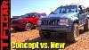 Concept Vs New Jeep Grand One Concept Vs 2017 Grand Cherokee Off Road Mashup Review