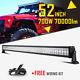 Cree 700w 52inch Led Light Bar Combo Flood Spot Driving Offroad Truck 4x4wd 50