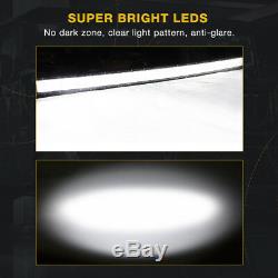 Curved 52inch LED Light Bar Spot Flood+Wiring+Bracket for Silverado/Sierra 99-06
