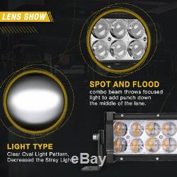 Curved 52inch LED Light Bar Spot Flood+Wiring+Bracket for Silverado/Sierra 99-06