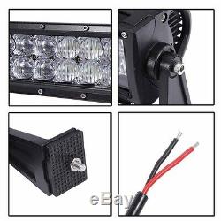 DUAL ROW 5D 22Inch Curved OSRAM LED Work Light Bar Combo Offroad Driving CAO