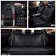 Deluxe Edition Car Seat Cover Cushion 5-Seats Front + Rear withPillows Black&White