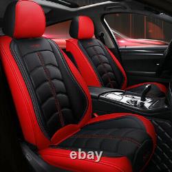 Deluxe Edition PU Leather 5-Seat Car Seat Cover Cushion For Interior Accessories