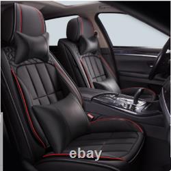Deluxe PU Leather Full Surround Car Seat Cover Full Set For Interior Accessories