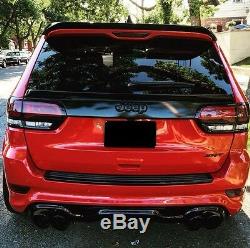 Diffuser for dual exhaust/quad tips for rear bumper of Jeep Grand Cherokee SRT8