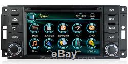 Dodge GPS Navigation Bluetooth Stereo DVD CD Radio USB SD Multimedia AV Receiver