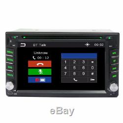 Double 2Din HD Car GPS Stereo DVD CD Player Bluetooth Dash Radio with 8G Free Maps