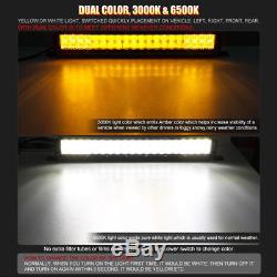 Dual Color 20inch 504W CREE LED Work Light Bar Combo Beam Offroad Driving Lamp