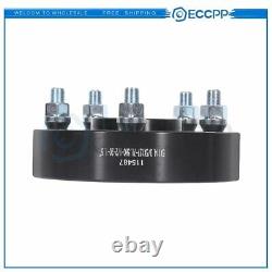 ECCPP 4pcs 1.5 5x4.5 to 5x5 1/2'' studs wheel spacers For Jeep Black Adapters