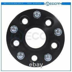 ECCPP 4pcs 1.5 5x4.5 to 5x5 1/2'' studs wheel spacers For Jeep Black Adapters