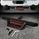 FOR 2 TOW TRAILER RECEIVER BLACK HITCH STEP BAR BUMPER GUARD WithLED BRAKE LIGHT