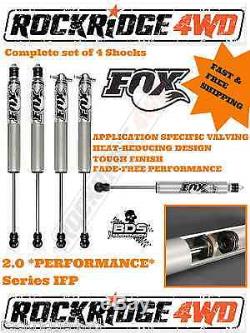 FOX IFP 2.0 PERFORMANCE Series Shocks 93-98 JEEP Grand Cherokee ZJ with 6.5 Lift