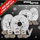 FRONT+REAR DRILLED SLOTTED BRAKE ROTORS AND CERAMIC PADS Jeep Grand Cherokee