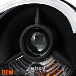 Fit Black 2008 2009 2010 Jeep Grand Cherokee Halogen Projector Headlights L+R