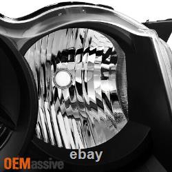 Fit Black 2008 2009 2010 Jeep Grand Cherokee Halogen Projector Headlights L+R