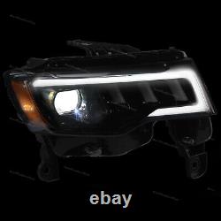 Fit For 2017-2021 Jeep Grand Cherokee Halogen Upgrade LED Projector Headlights