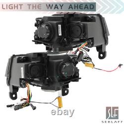 Fit For 2017-2021 Jeep Grand Cherokee Headlights Halogen Upgrade LED Tube A Pair