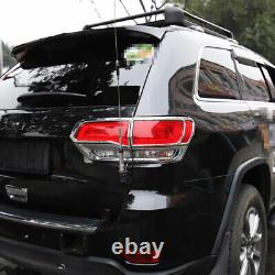 Fit For Jeep Grand Cherokee 2014-2020 Rear Tail Light Lamp Cover Trim ABS Chrome