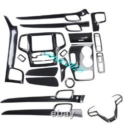 Fit For Jeep Grand Cherokee 2014-2021 ABS Carbon Fiber Car Interior Kit Cover