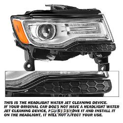 Fit for 2014-2021 Jeep Grand Cherokee Chrome HID Headlight Lamps Left+Right