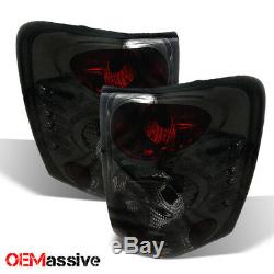 Fits 1999-2004 Jeep Grand Cherokee Smoked Tail Lights Brake Lamps Left+right