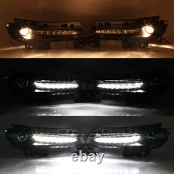 Fits 2012-16 Jeep Grand Cherokee SRT8 LED DRL Daytime Running Light Fog Lamp Kit