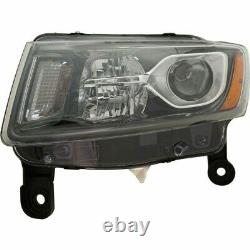 Fits 2014 2015 2016 JEEP GRAND CHEROKEE Head Light Assembly Driver Side (CAPA)