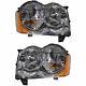 Fits Jeep Grand Cherokee Headlight 2009 2010 Pair LH and RH Side with Bulbs DOT