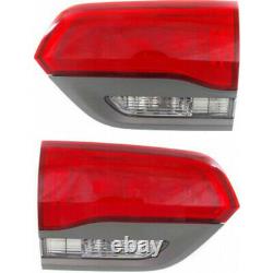 Fits Jeep Grand Cherokee Tail Light 2014 15 16 2017 Pair Inner DOT CH2802109