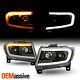 For 11-13 Grand Cherokee C-Tube Sequential Turn Signal Projector Black Headlight