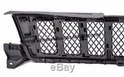 For 11-13 Jeep Grand Cherokee Mesh Style Glossy Black Front Bumper Hood Grille