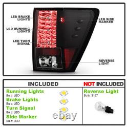 For 2005-2006 Jeep Grand Cherokee Black Lumileds LED Tail Lights Lamp Left+Right