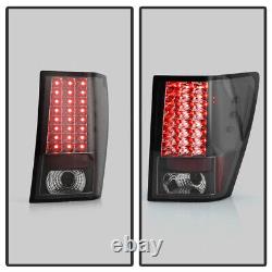 For 2005-2006 Jeep Grand Cherokee Black Lumileds LED Tail Lights Lamp Left+Right