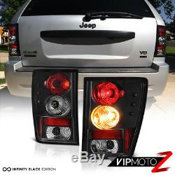 For 2005-2006 Jeep Grand Cherokee Sport Left+Right Black Altezza Tail Light Lamp
