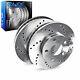 For 2006-2010 Jeep Grand Cherokee R1 Concepts Rear Drilled Brake Rotors