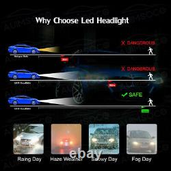 For 2008-2014 Cadillac CTS Sedan 6X 6000K LED Headlight Bulbs Hi/Lo + Fog Light