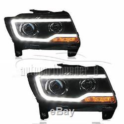 For 2011-2013 Jeep Compass Grand Cherokee with LED DRL and Bi-xenon Projector