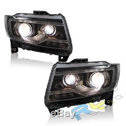 For 2011-2013 Jeep Grand Cherokee HID Headlights Front Bumper LED Bi-xenon Lamps