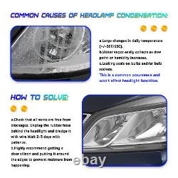 For 2011-2013 Jeep Grand Cherokee Headlight 11-17 Compass Pair Halogen Headlamp
