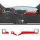 For 2011-2020 Jeep Grand Cherokee ABS Red Dashboard Air Vent Outlet Cover Trim3