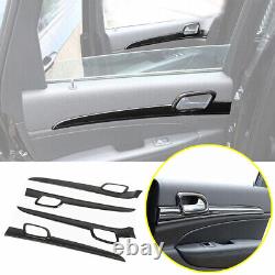 For 2011-2020 Jeep Grand Cherokee Carbon Fiber Inner Door Panel Cover Trim Strip