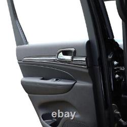 For 2011-2020 Jeep Grand Cherokee Carbon Fiber Inner Door Panel Cover Trim Strip