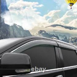 For 2014-2021 Jeep Grand Cherokee Black Window Visor Shades Sun Rain Guard 4pcs
