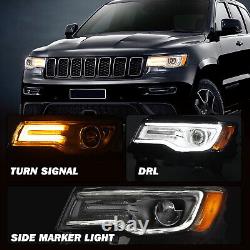 For 2014-2021 Jeep Grand Cherokee Chrome HID Headlight withBALLAST&BULBS Lamp LH