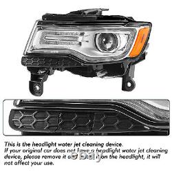 For 2014-2021 Jeep Grand Cherokee Chrome HID Headlight withBALLAST&BULBS Lamp LH