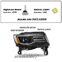 For 2014-2021 Jeep Grand Cherokee HID Headlight Right Side withBulbs&Ballast RH