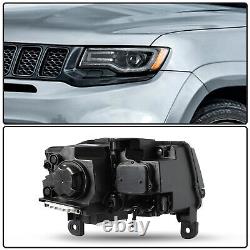 For 2014-2021 Jeep Grand Cherokee withBulbs&Ballast HID Black Headlight LH